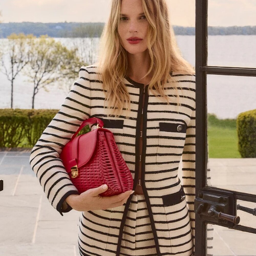 NWT Veronica Beard Foster Striped Dickey Jacket, Sz 4, 6 - Picture 1 of 15